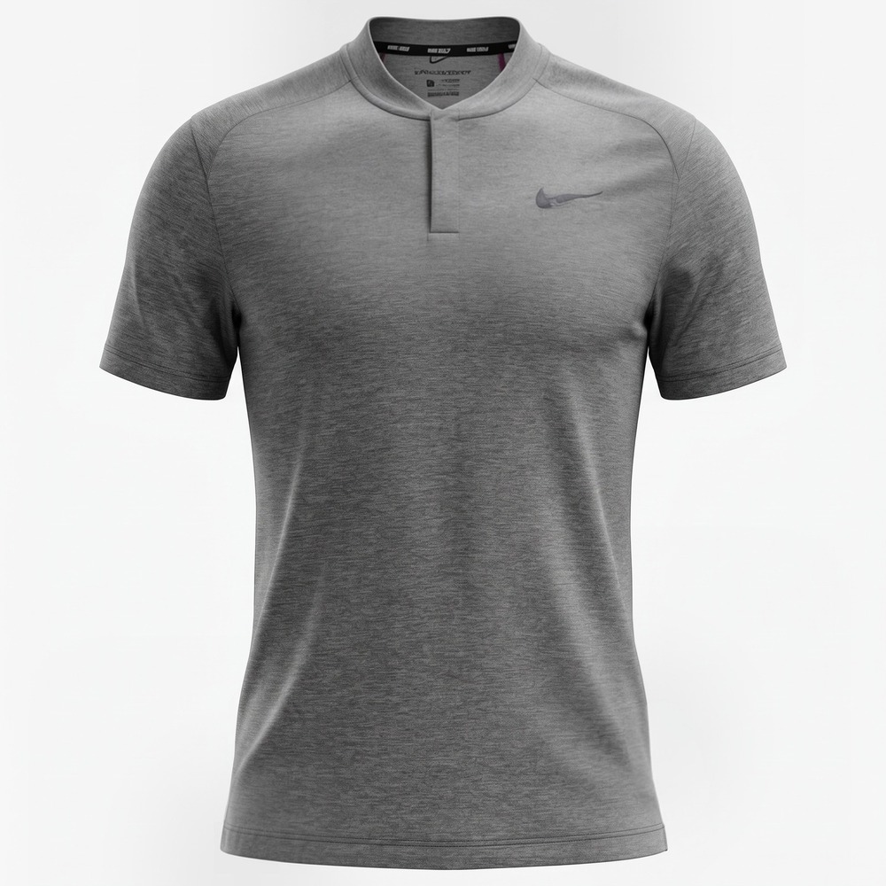 Nike Golf AeroReact Blade Collar Polo Shirt Gray Heather 890046-472 Mens XL